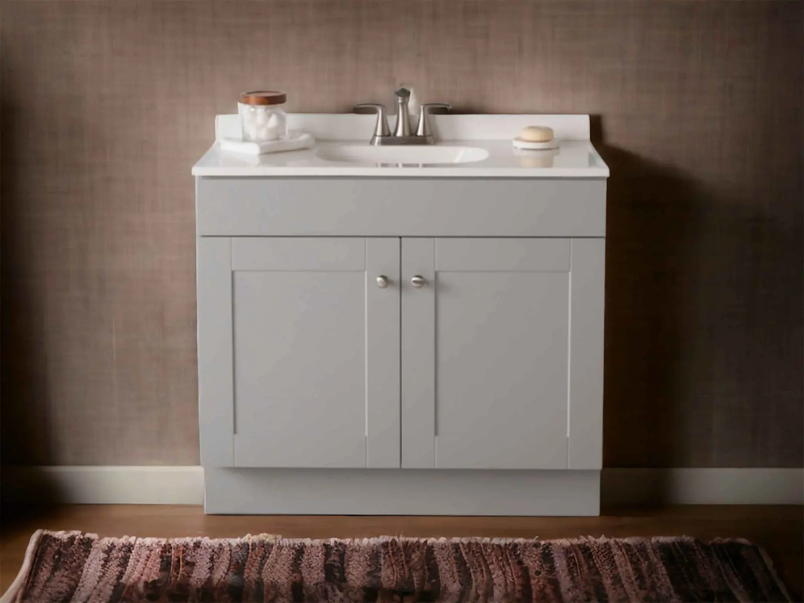 Gray Shaker vanity